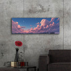 Cotton Sky 3 Panorama by Ann Klee - 48x16 acrylic wall art in a room