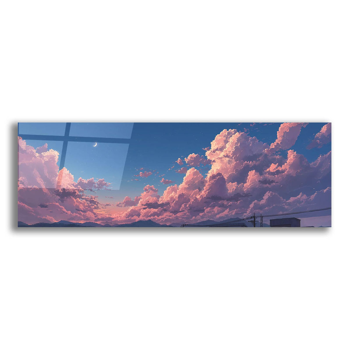 Cotton Sky 3 Panorama by Ann Klee acrylic glass wall art