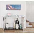 Cotton Sky Panorama by Ann Klee - 36x12 acrylic wall art in a room