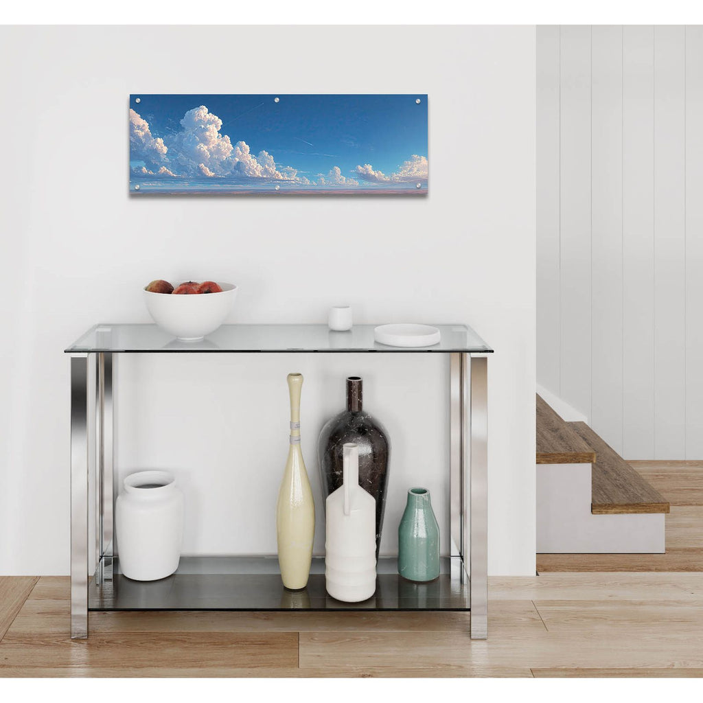 Daytime Shooting Stars Panorama by Ann Klee - 36x12 acrylic wall art in a room