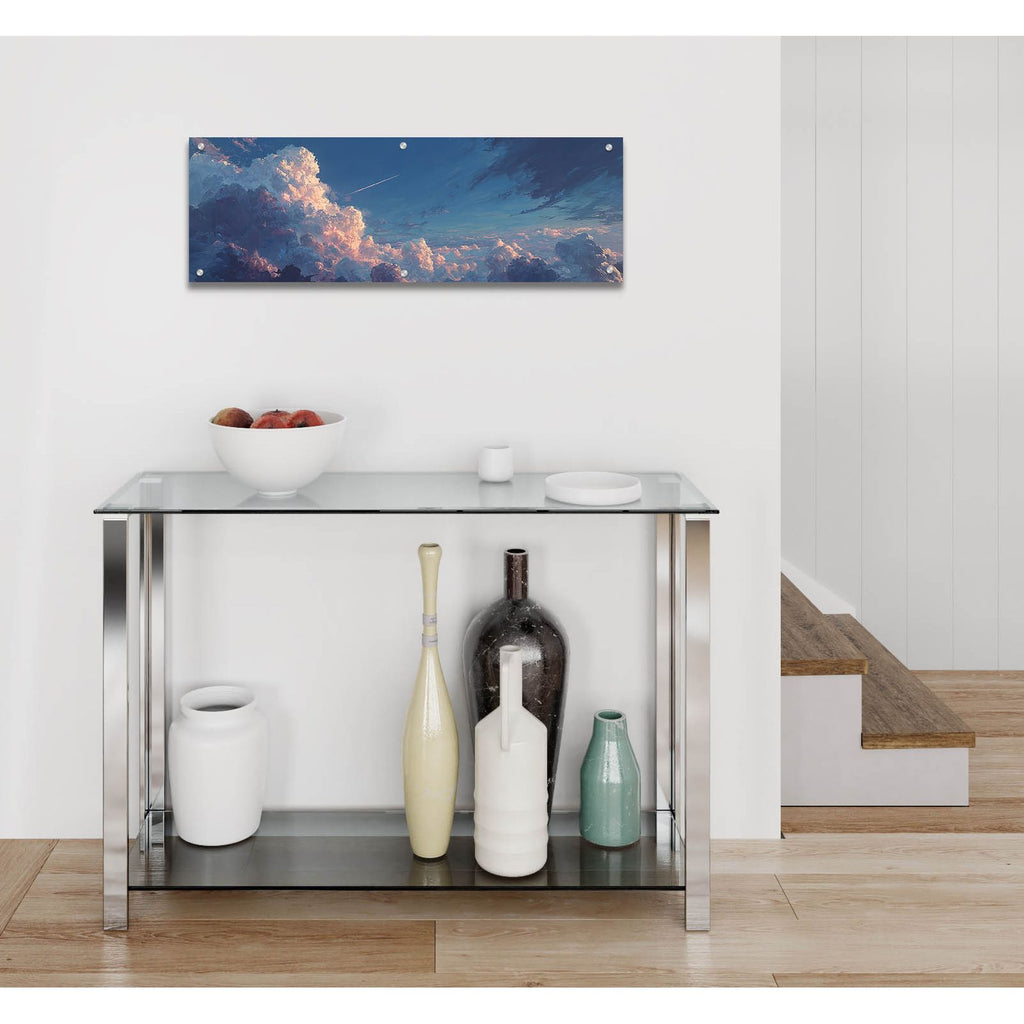 Shooting Star 2 Panorama by Ann Klee - 36x12 acrylic wall art in a room