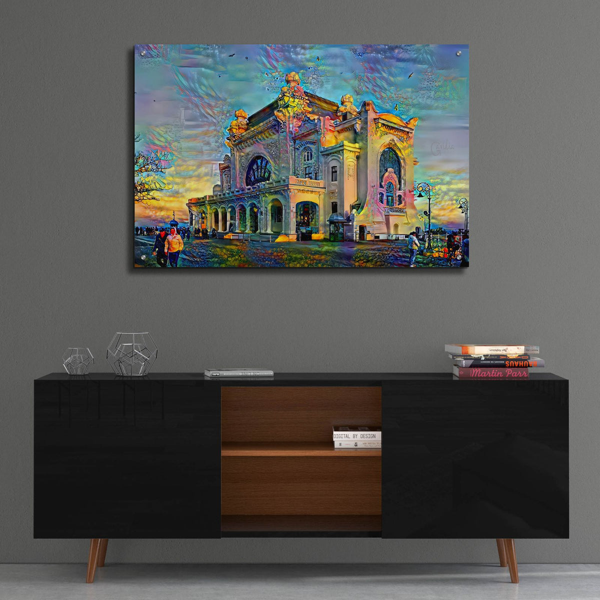 Romania Constanta Casino by Pedro Gavidia - 36x24 acrylic wall art in a room