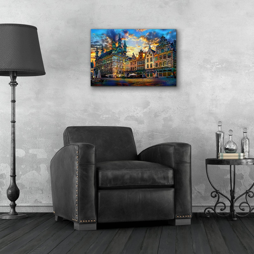 Belgium Leuven Town Hall 2025 by Pedro Gavidia - 24x16 acrylic wall art in a room
