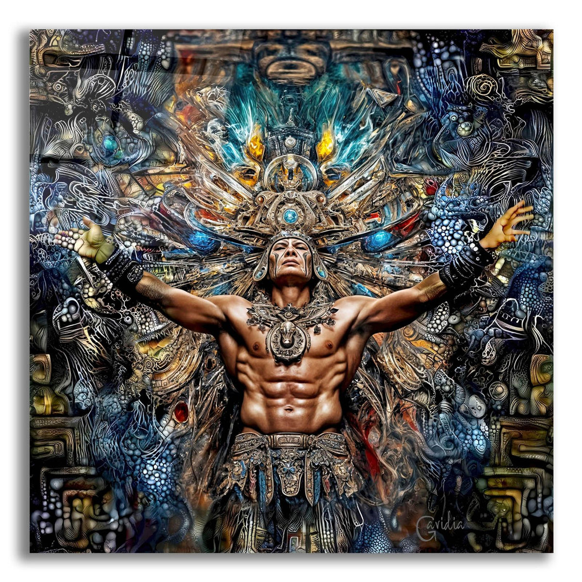 Chama N by Pedro Gavidia acrylic glass wall art
