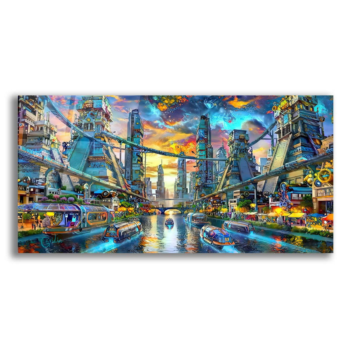 Desde Los Canales De Mi Ciudad by Pedro Gavidia acrylic glass wall art