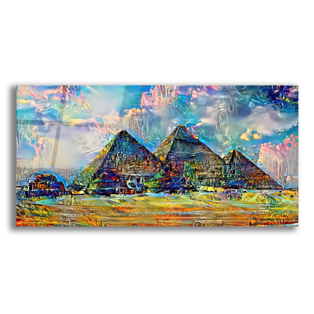 Egypt Giza Pyramids At Desert 2025 by Pedro Gavidia acrylic glass wall art