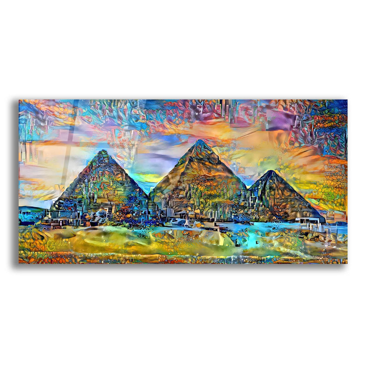 Egypt Giza Pyramids 2025 by Pedro Gavidia acrylic glass wall art