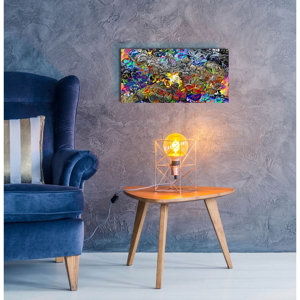 El Recinto De Los Dioses by Pedro Gavidia - 24x12 acrylic wall art in a room