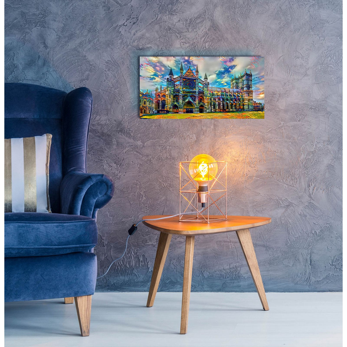 England London Westminster Abbey by Pedro Gavidia - 24x12 acrylic wall art in a room