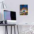 France Paris Tower Eiffel Red Clouds by Pedro Gavidia - 12x16 acrylic wall art in a room