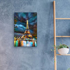 France Paris Tower Eiffel Shinings by Pedro Gavidia - 16x24 acrylic wall art in a room