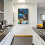 France Paris Tower Eiffel Shinings by Pedro Gavidia - 24x36 acrylic wall art in a room