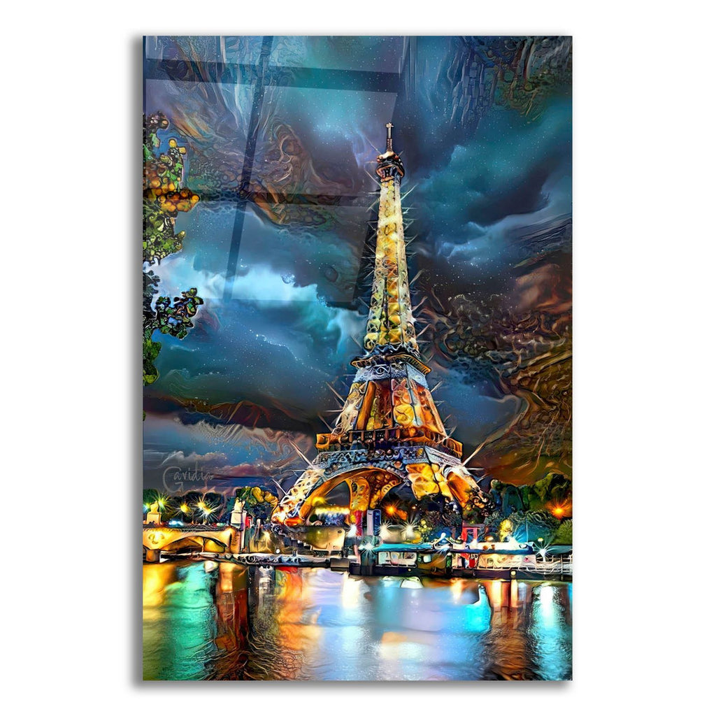France Paris Tower Eiffel Shinings by Pedro Gavidia acrylic glass wall art