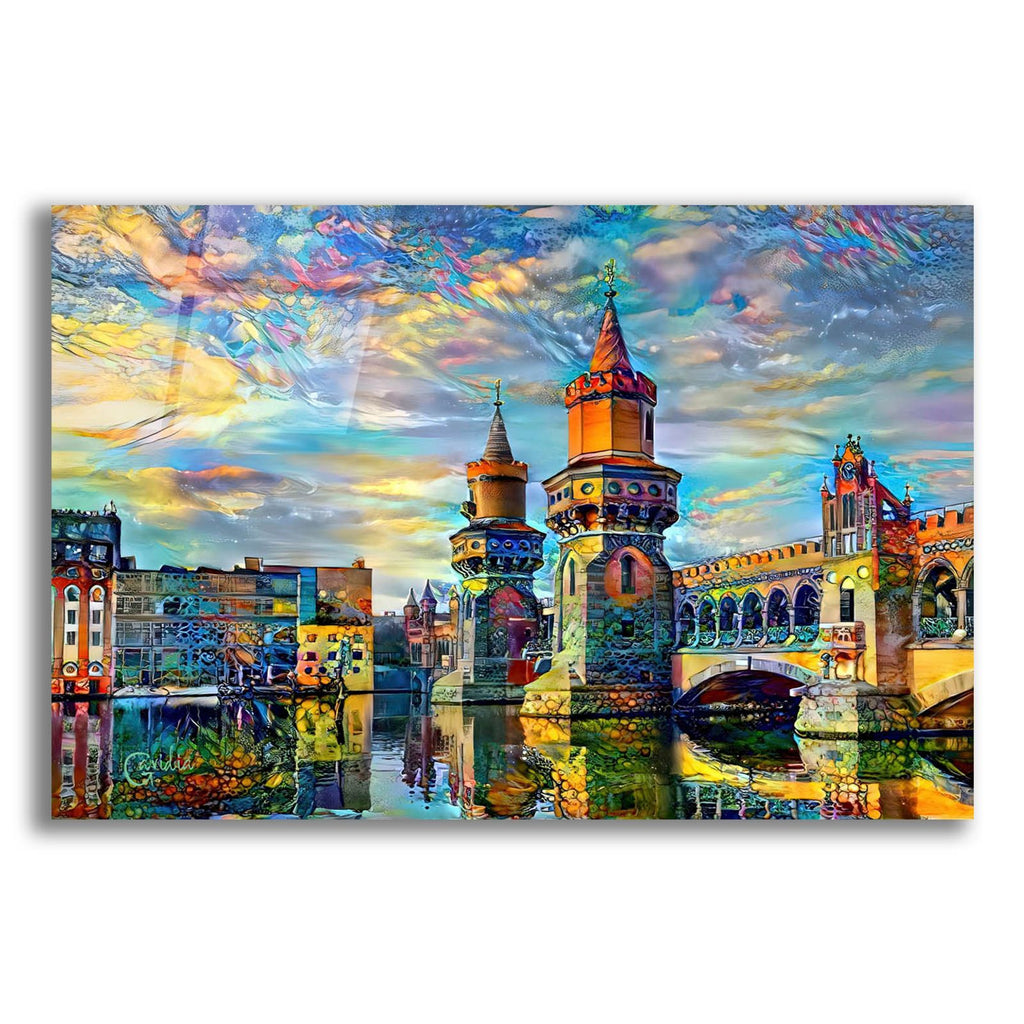 Germany Berlin Oberbaum Bridge Oberbaumbrucke by Pedro Gavidia acrylic glass wall art