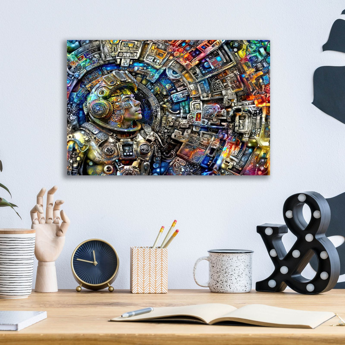 Hacia El Ombligo De La Luna by Pedro Gavidia - 16x12 acrylic wall art in a room
