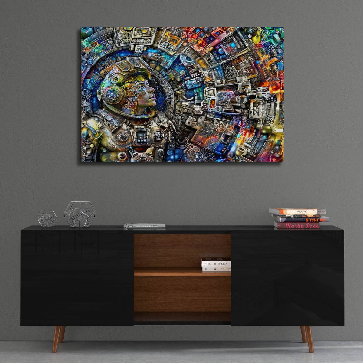 Hacia El Ombligo De La Luna by Pedro Gavidia - 36x24 acrylic wall art in a room