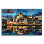 Hungary Budapest Hungarian Parliament Building At Sunset by Pedro Gavidia acrylic glass wall art