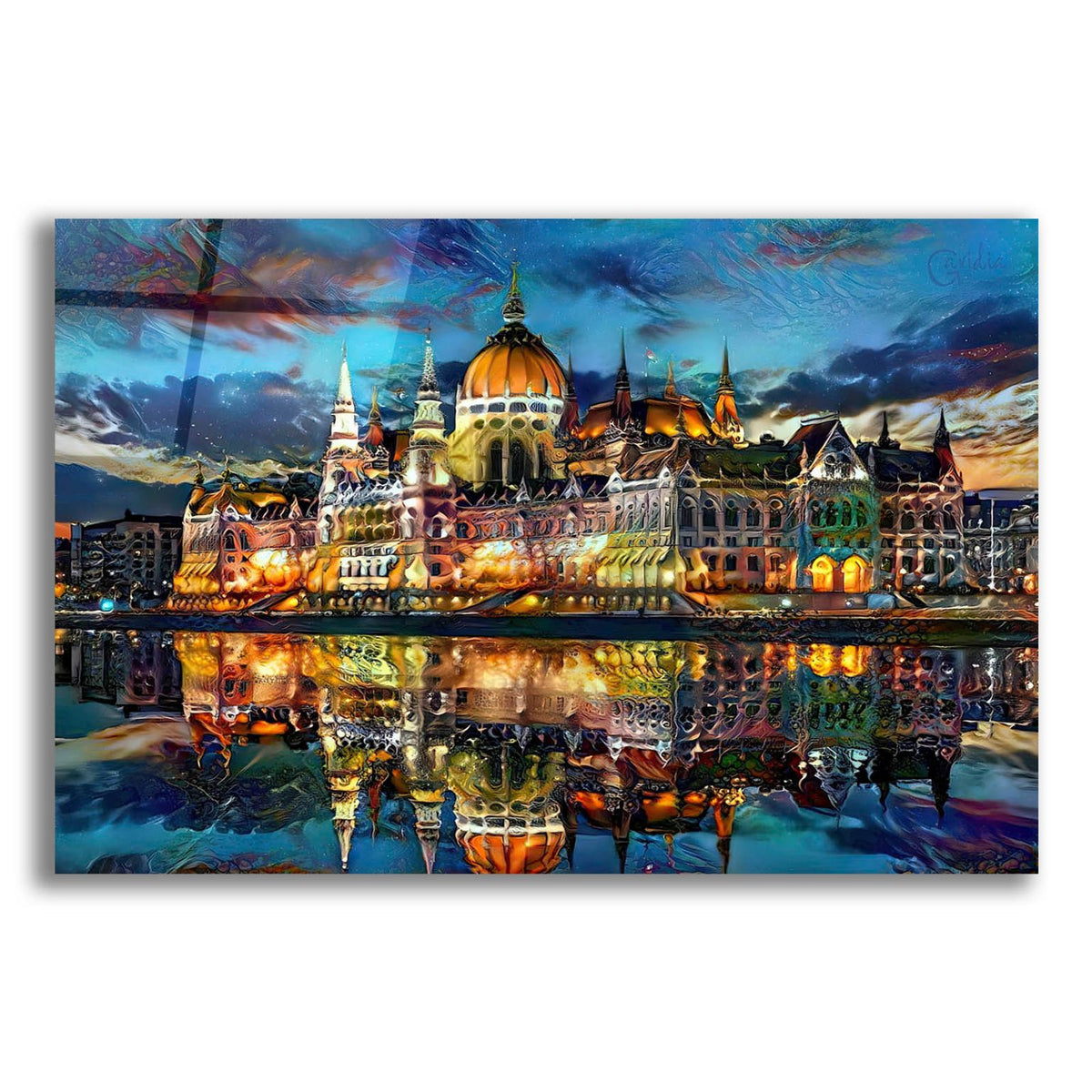 Hungary Budapest Hungarian Parliament Building At Sunset by Pedro Gavidia acrylic glass wall art