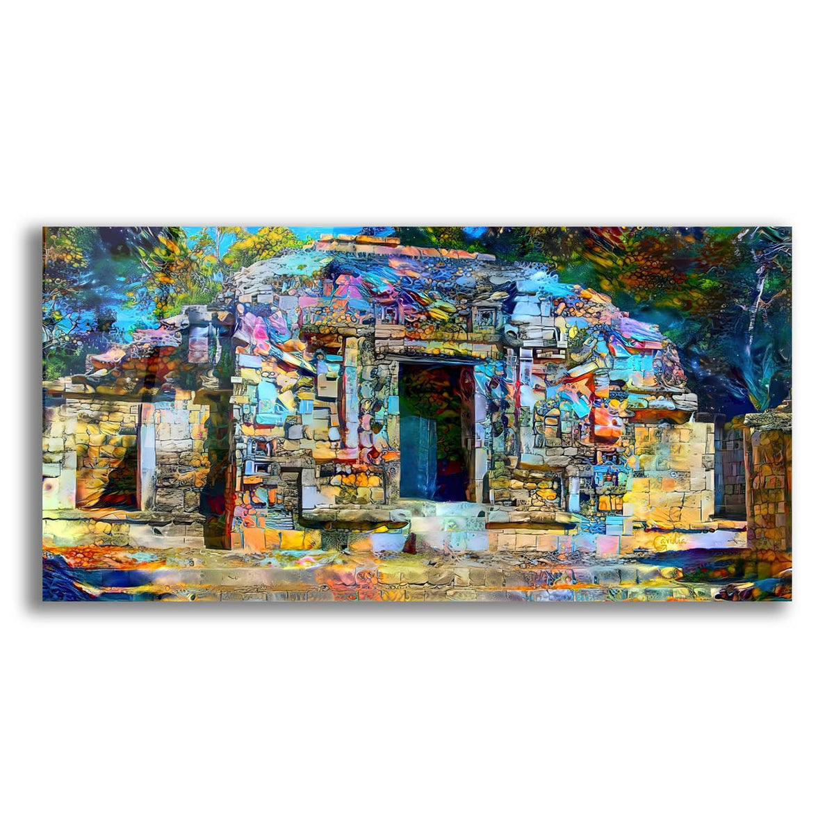 Mexico Campeche Santa Rosa Xtampak Portal by Pedro Gavidia acrylic glass wall art