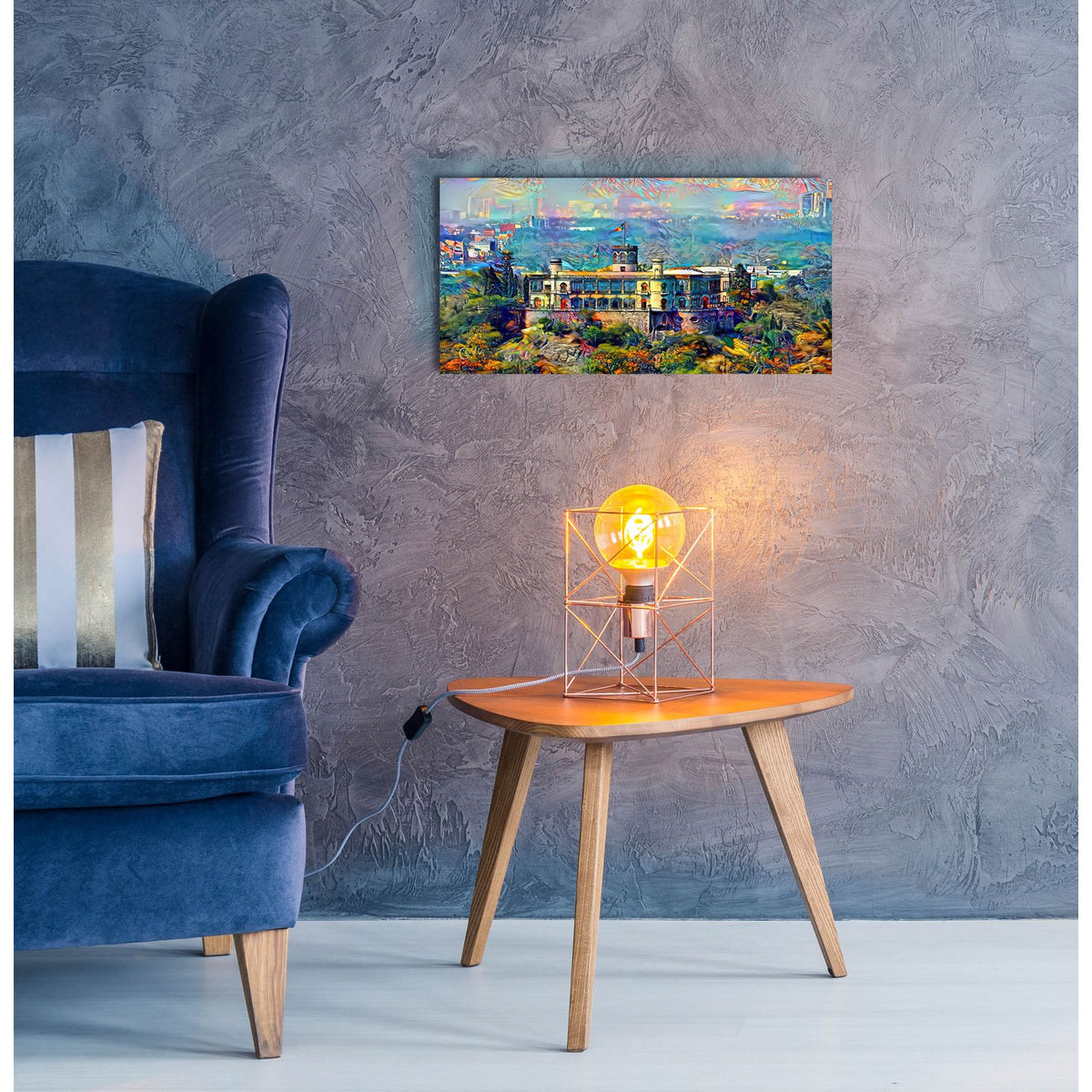Mexico City Castillo De Chapultepec 2025 by Pedro Gavidia - 24x12 acrylic wall art in a room