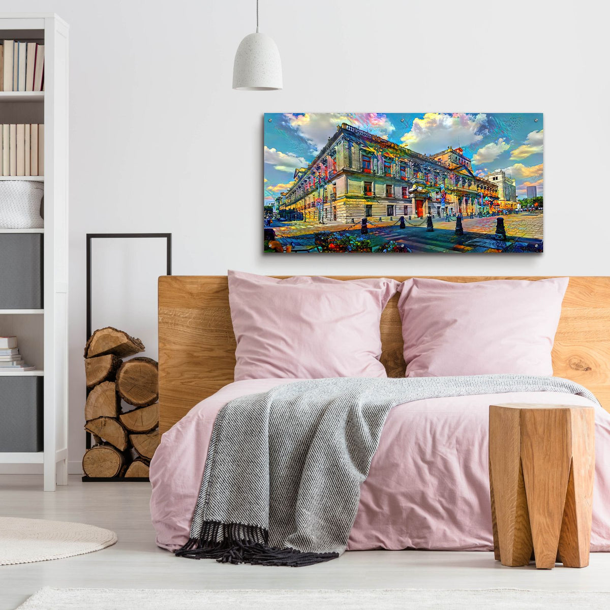 Mexico City Mining Palace Palacio De Mineria 2026 by Pedro Gavidia - 48x24 acrylic wall art in a room