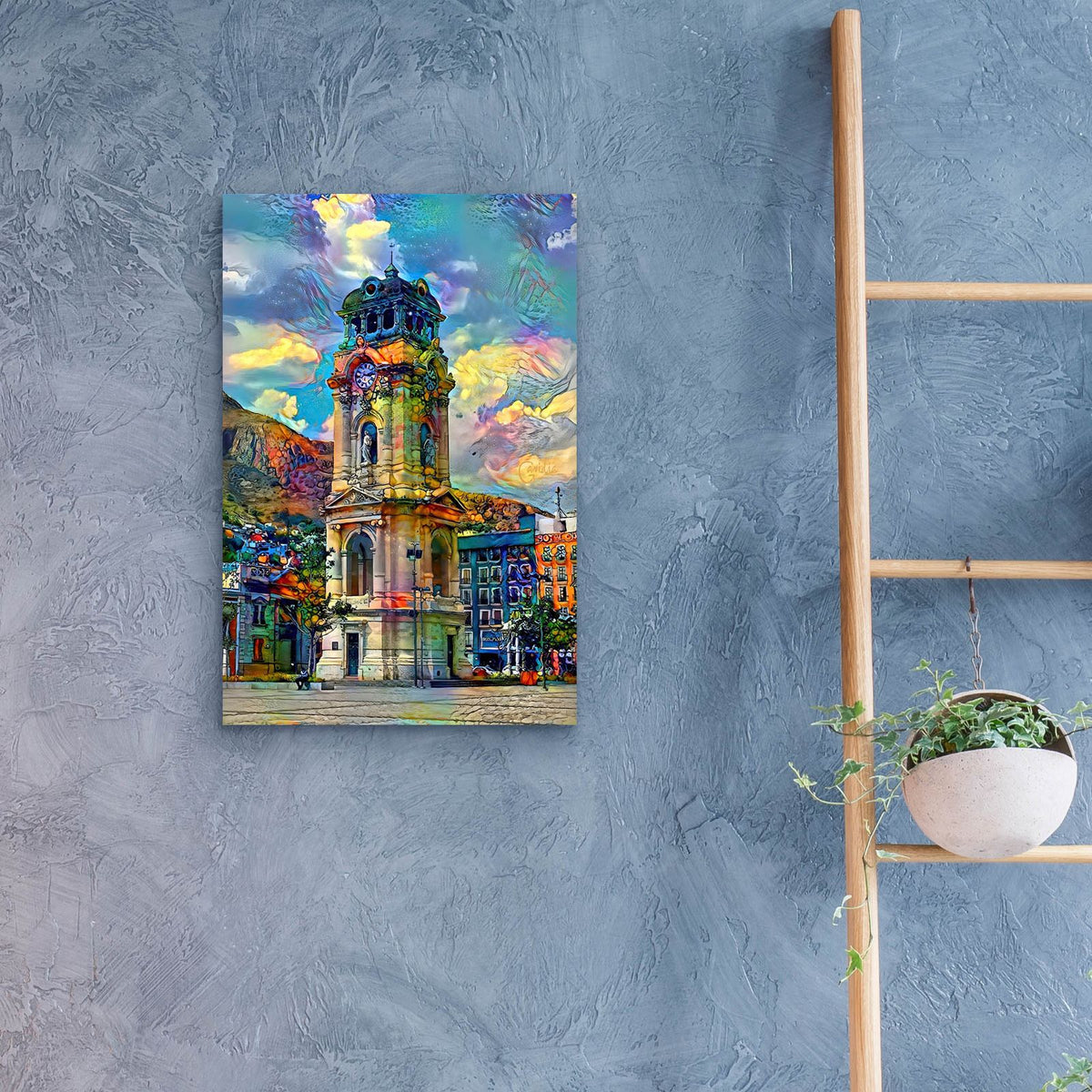 Mexico Pachuca Reloj Monumental Clock 2025 by Pedro Gavidia - 16x24 acrylic wall art in a room