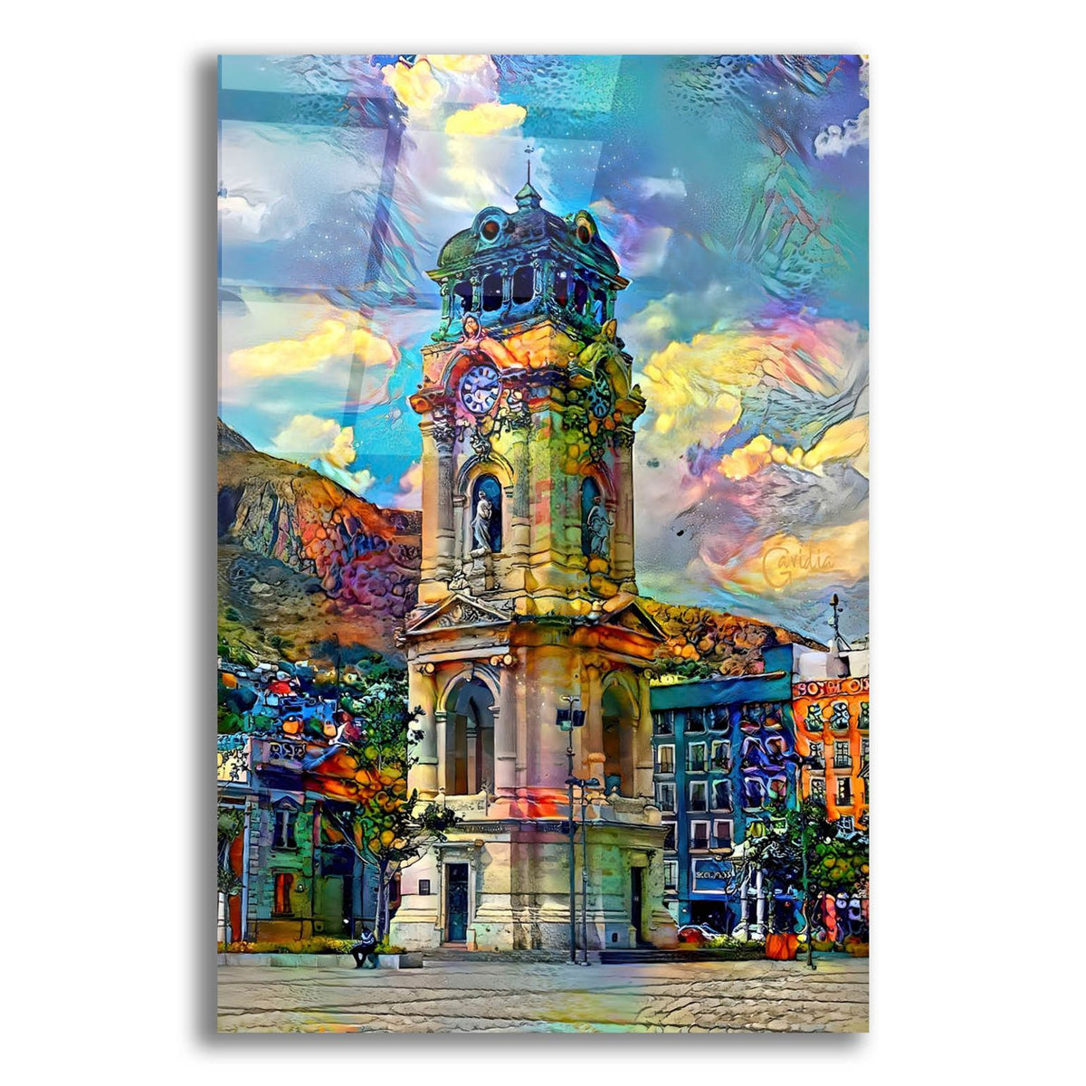 Mexico Pachuca Reloj Monumental Clock 2025 by Pedro Gavidia acrylic glass wall art