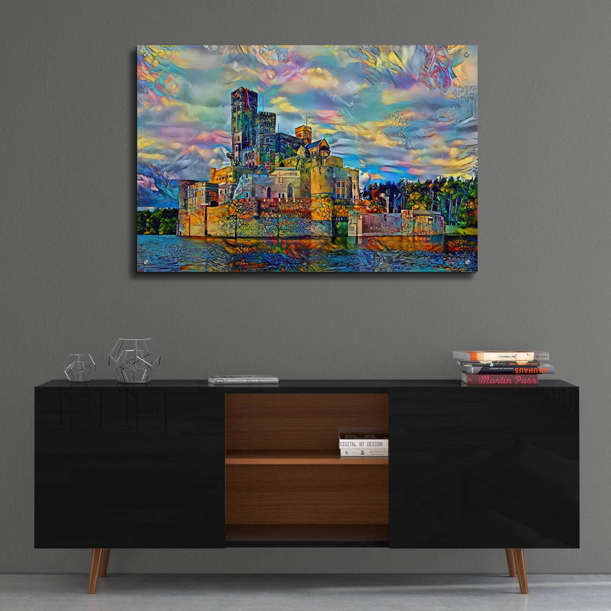 Poland Stobnica Castle by Pedro Gavidia - 36x24 acrylic wall art in a room
