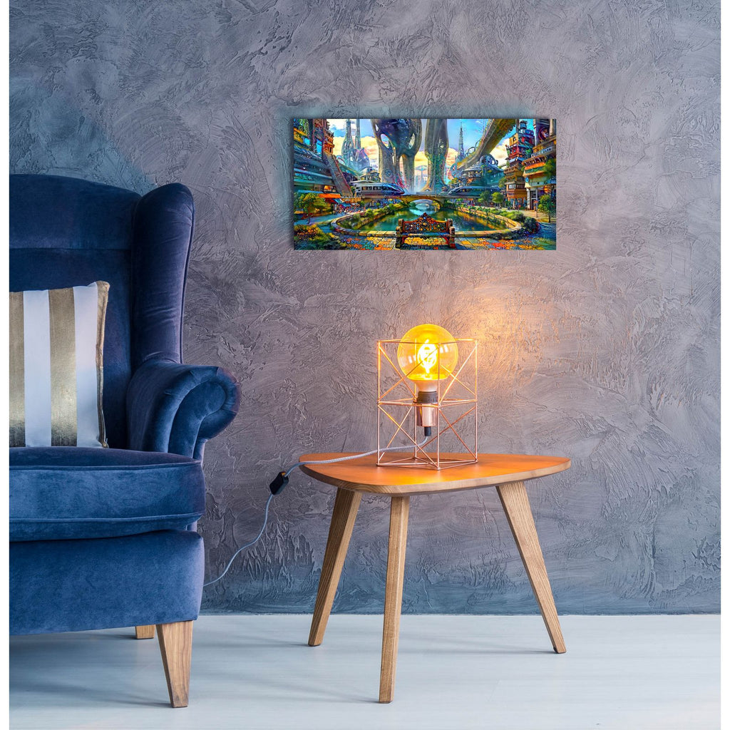 Regreso Al Vecindario by Pedro Gavidia - 24x12 acrylic wall art in a room