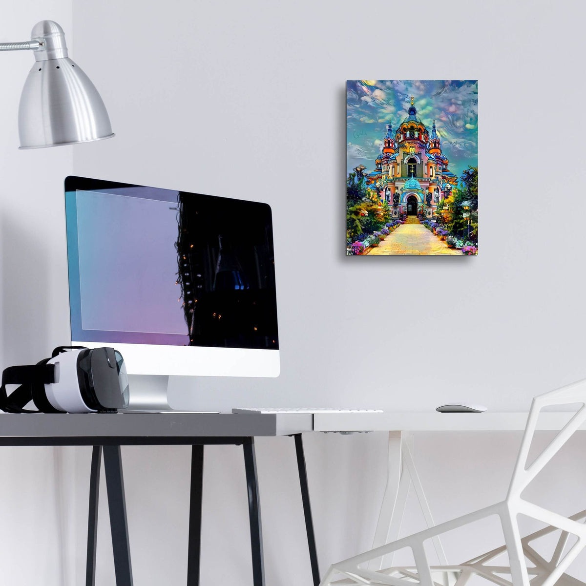 Russia Irkutsk Siberia Cathedral Of The Theotokos Of Kazan by Pedro Gavidia - 12x16 acrylic wall art in a room