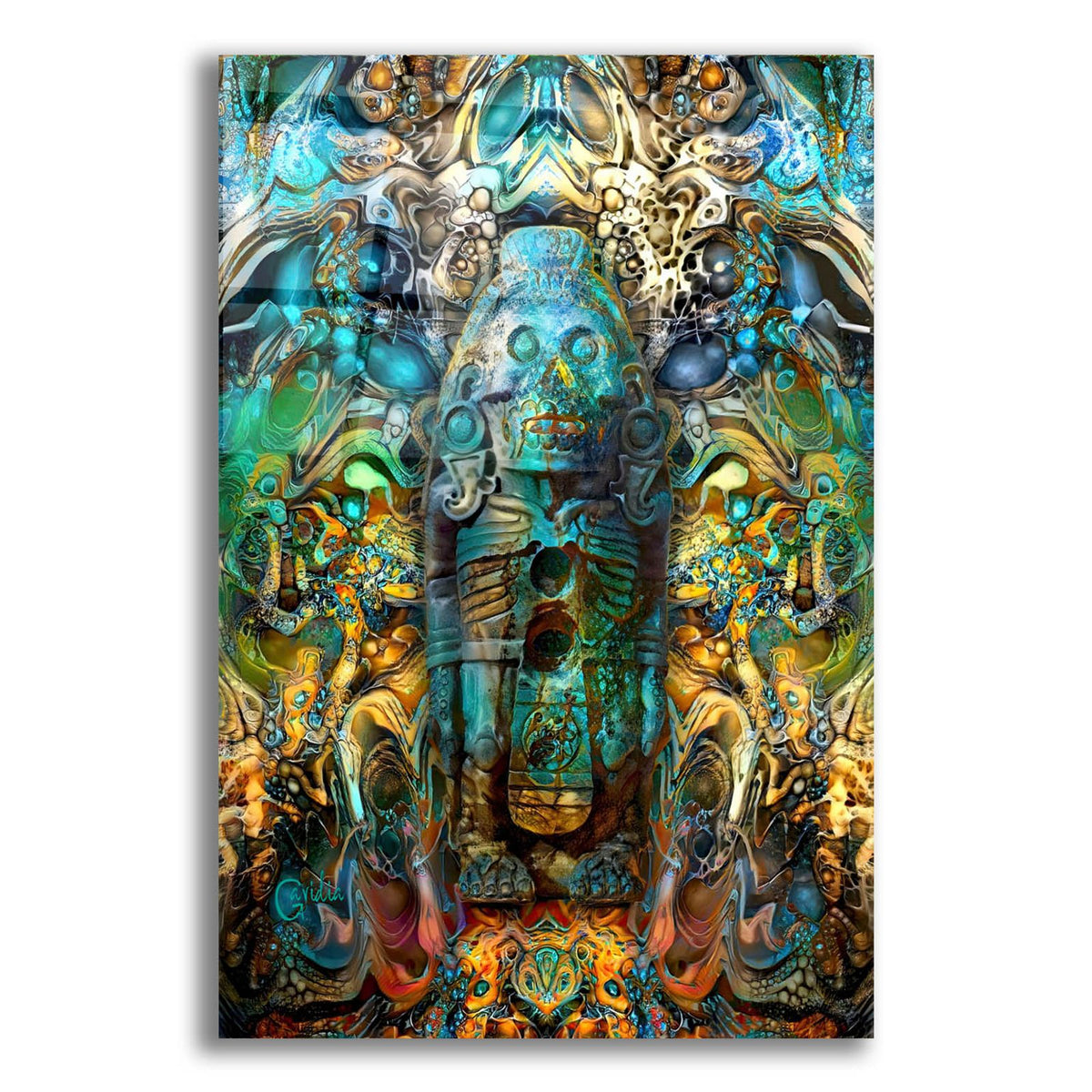 Tlahuizcalpantecuhtli by Pedro Gavidia acrylic glass wall art
