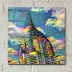 Usa New York Chrysler Building 2025 Left by Pedro Gavidia - 12x12 acrylic wall art in a room