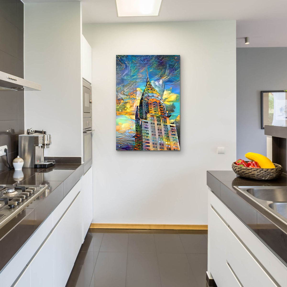 Usa New York Chrysler Building 2025 Right by Pedro Gavidia - 24x36 acrylic wall art in a room