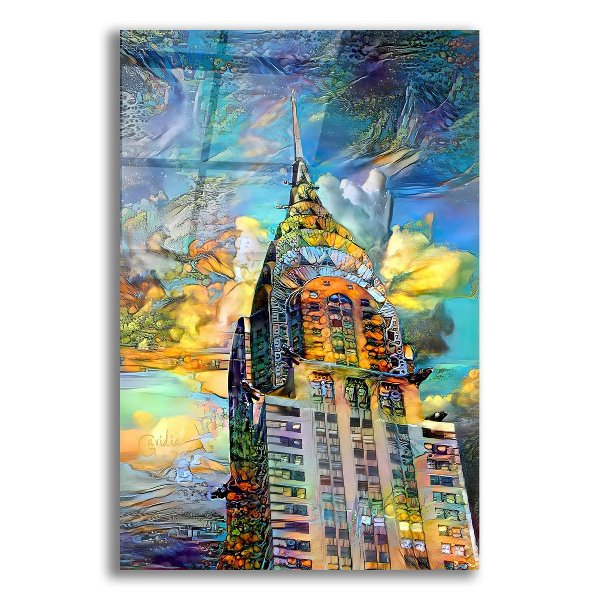 Usa New York Chrysler Building 2025 Right by Pedro Gavidia acrylic glass wall art