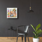 Cute Baby Bear by Ann Klee - 24x24 acrylic wall art in a room