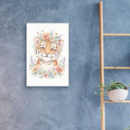 Soft Pastel Watercolor Baby Tiger by Ann Klee - 16x24 acrylic wall art in a room