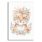 Soft Pastel Watercolor Baby Tiger by Ann Klee acrylic glass wall art