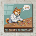 Dr. Shiba's Apothecary by Ann Klee - 12x12 acrylic wall art in a room