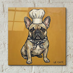 French Bulldog Chef by Ann Klee - 12x12 acrylic wall art in a room
