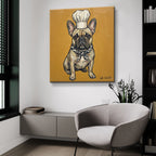French Bulldog Chef by Ann Klee - 36x36 acrylic wall art in a room