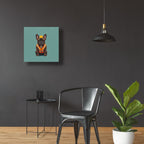 French Bulldog Construction Worker by Ann Klee - 24x24 acrylic wall art in a room