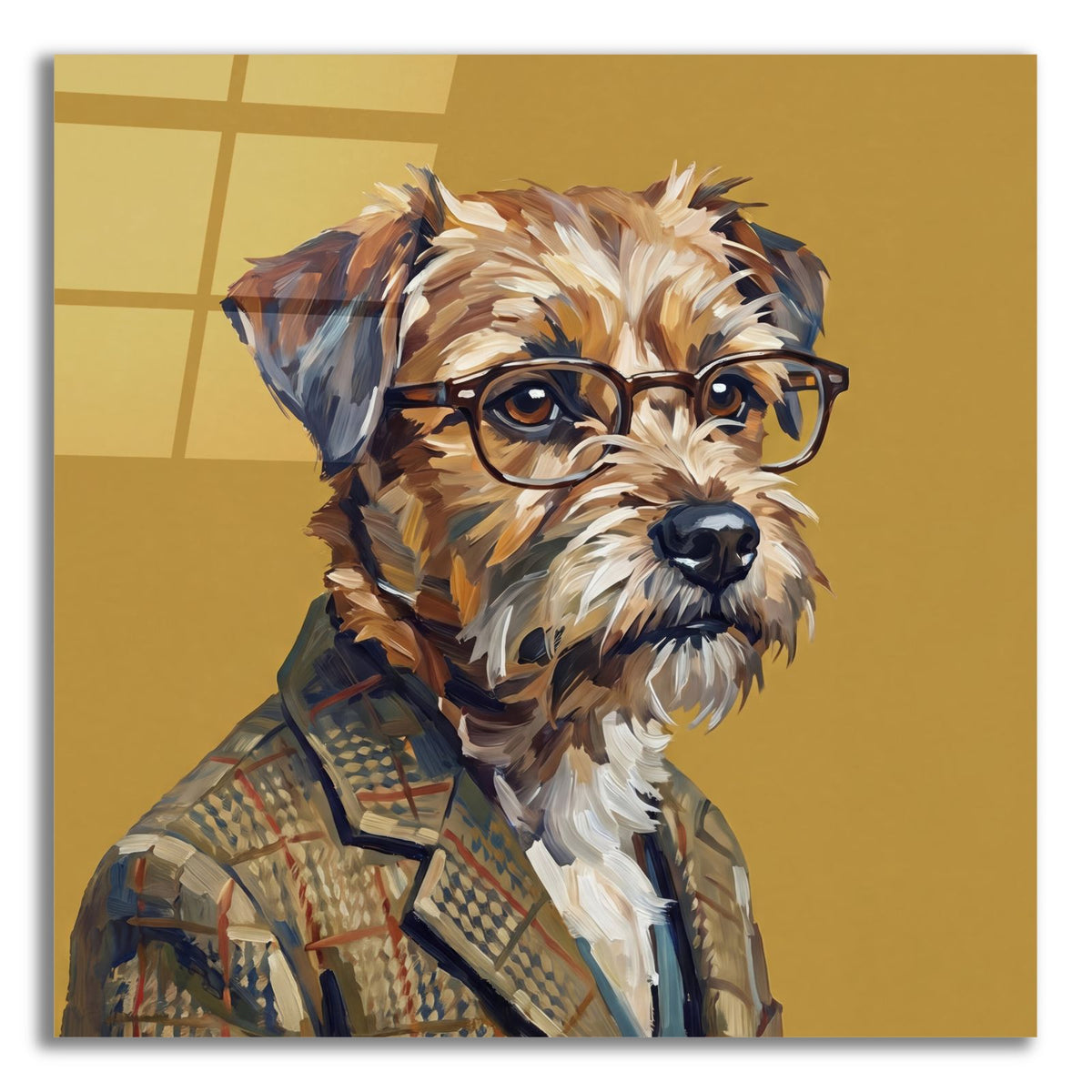 Mr. Terrier (2) by Ann Klee acrylic glass wall art