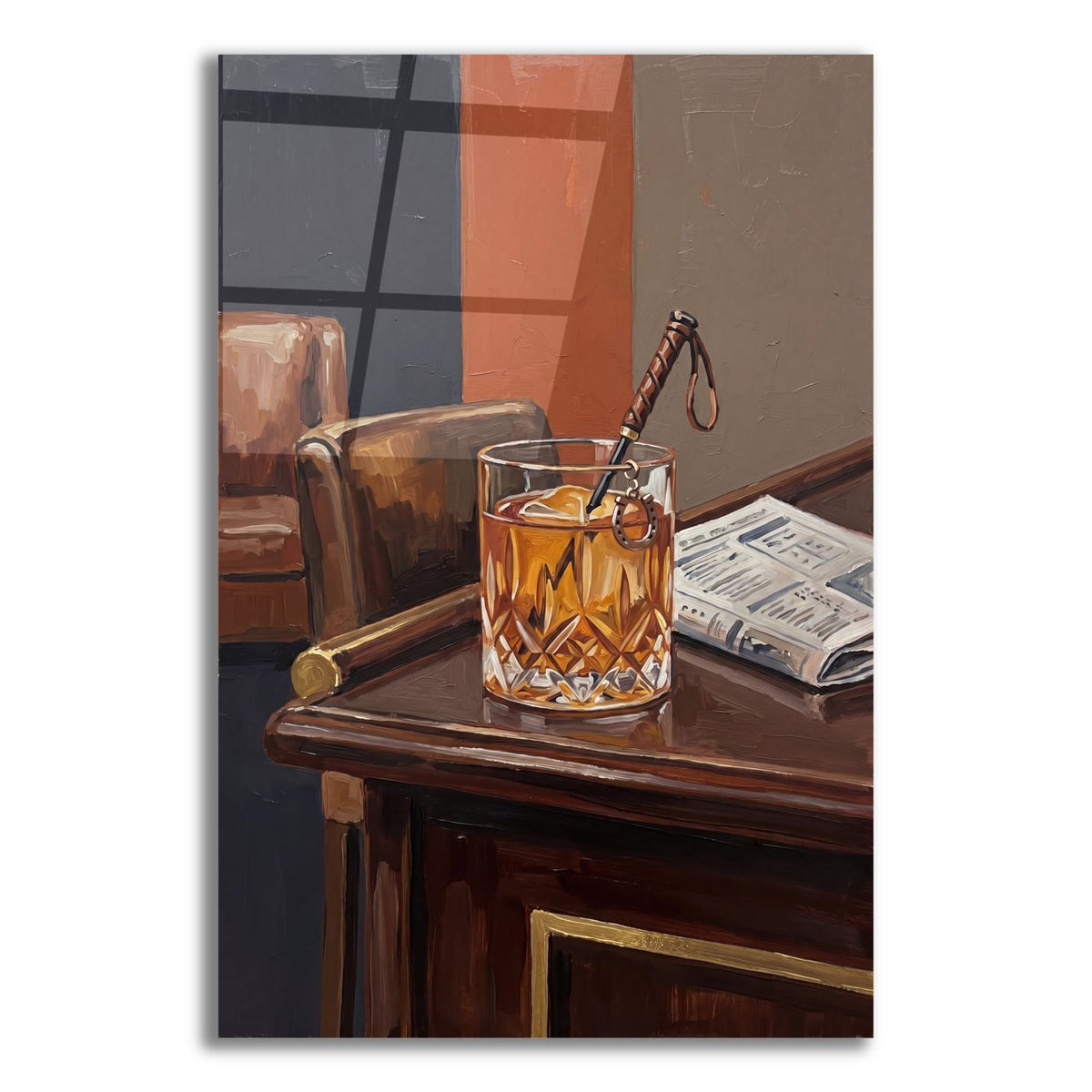 Equestrian Cocktail by Ann Klee acrylic glass wall art