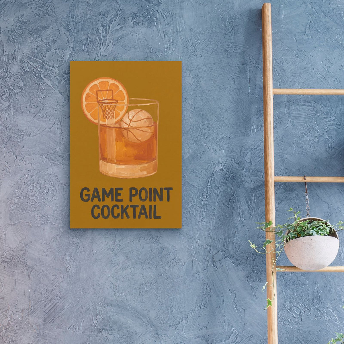 Game Point Cocktail by Ann Klee - 16x24 acrylic wall art in a room