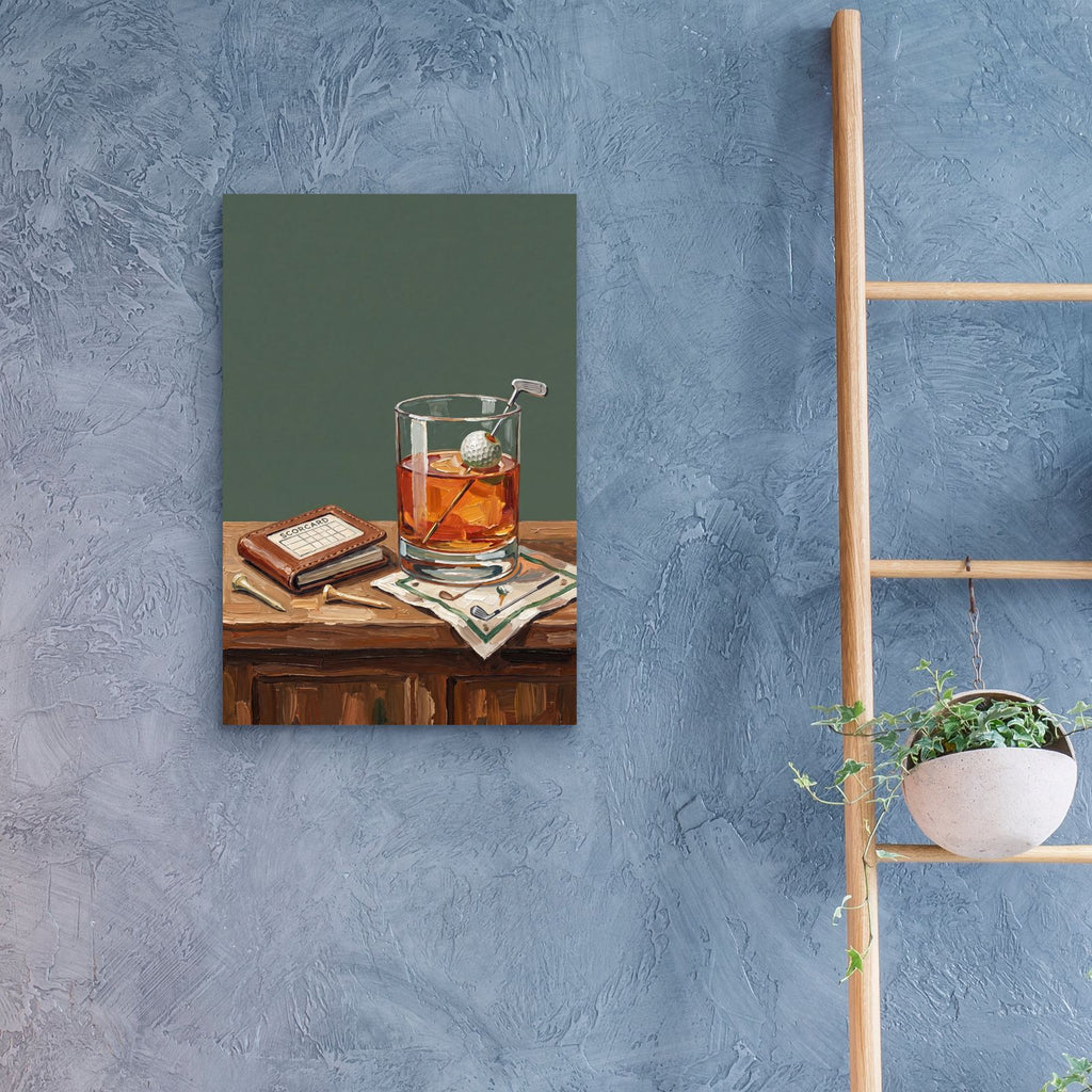 Gold Whiskey by Ann Klee - 16x24 acrylic wall art in a room