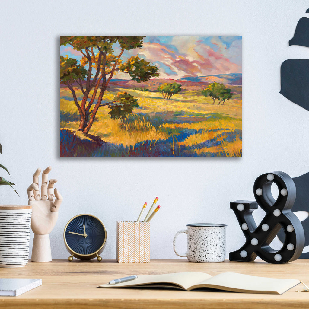Epic Art 'Wide horizons 2' by Graham Reynolds, Acrylic Glass Wall Art,16x12