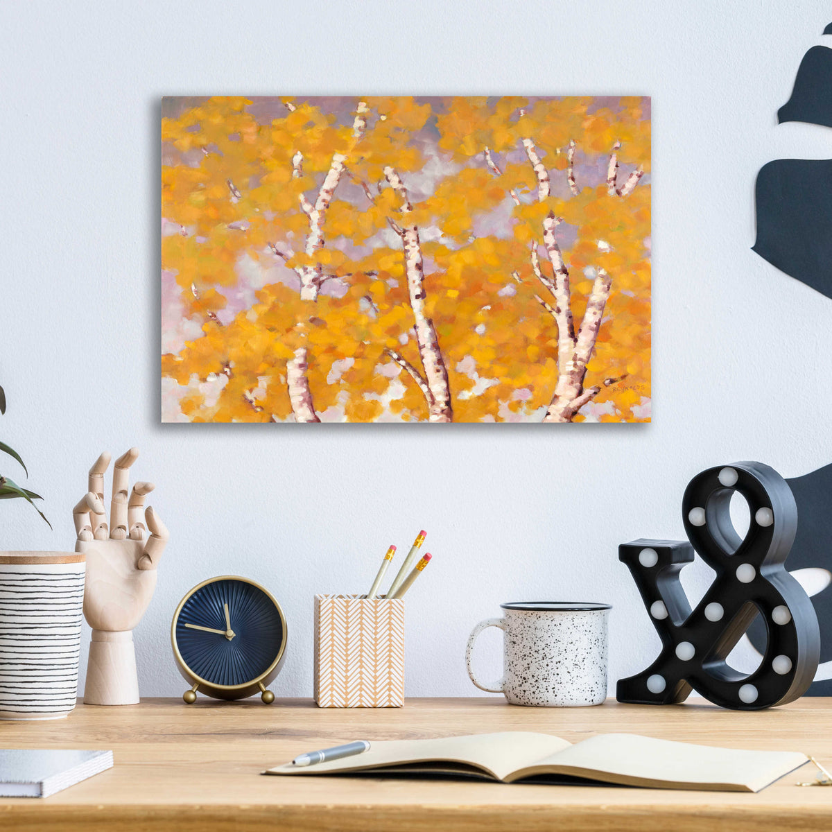 Epic Art 'Soft Breeze 1' by Graham Reynolds, Acrylic Glass Wall Art,16x12