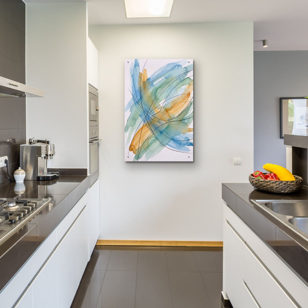 Abstract Crosscurrent by Veve - 24x36 acrylic wall art in a room