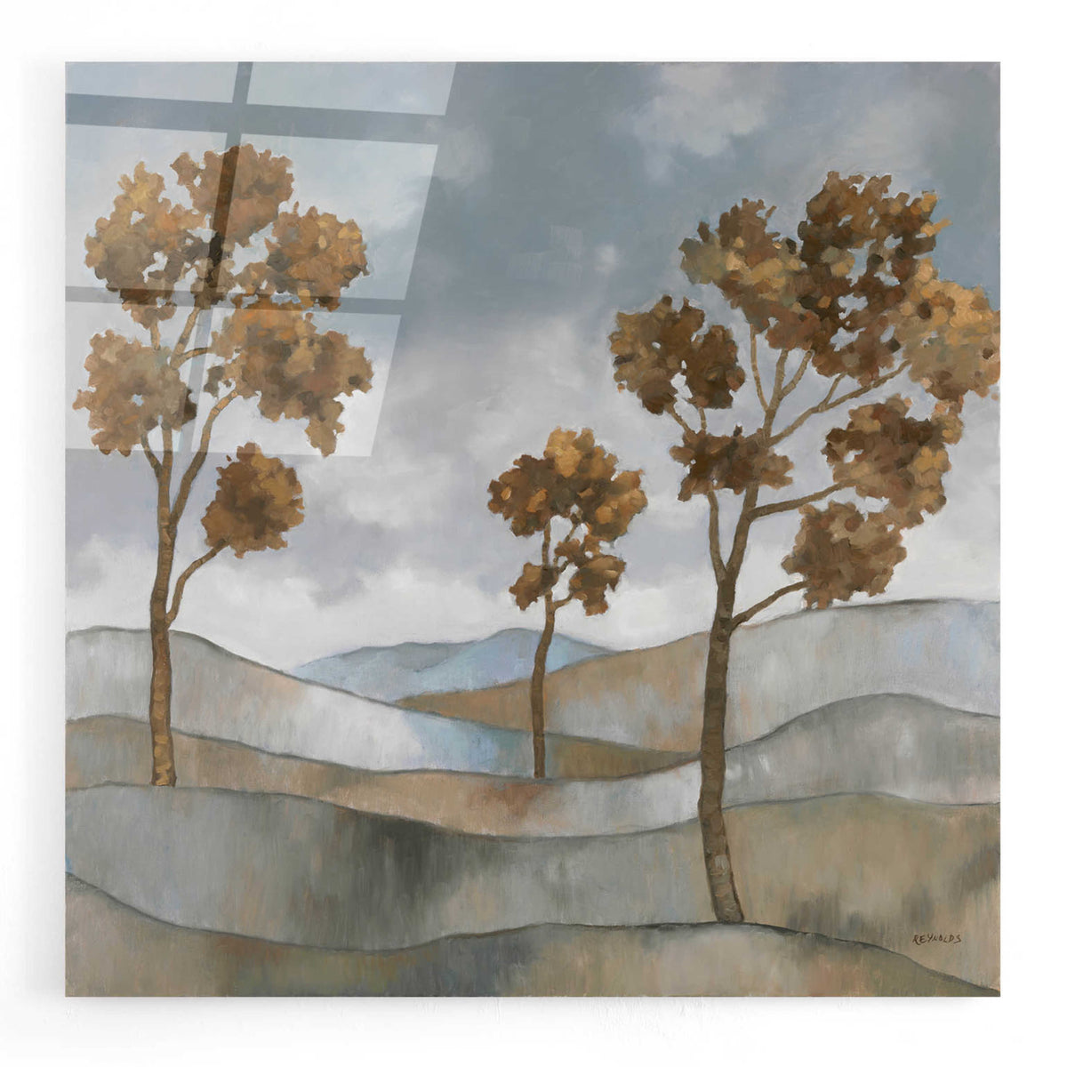 Epic Art 'Rolling Hills 2' by Graham Reynolds, Acrylic Glass Wall Art