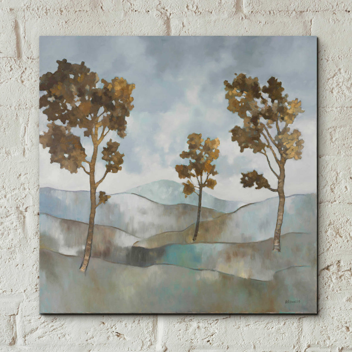 Epic Art 'Rolling Hills 1' by Graham Reynolds, Acrylic Glass Wall Art,12x12